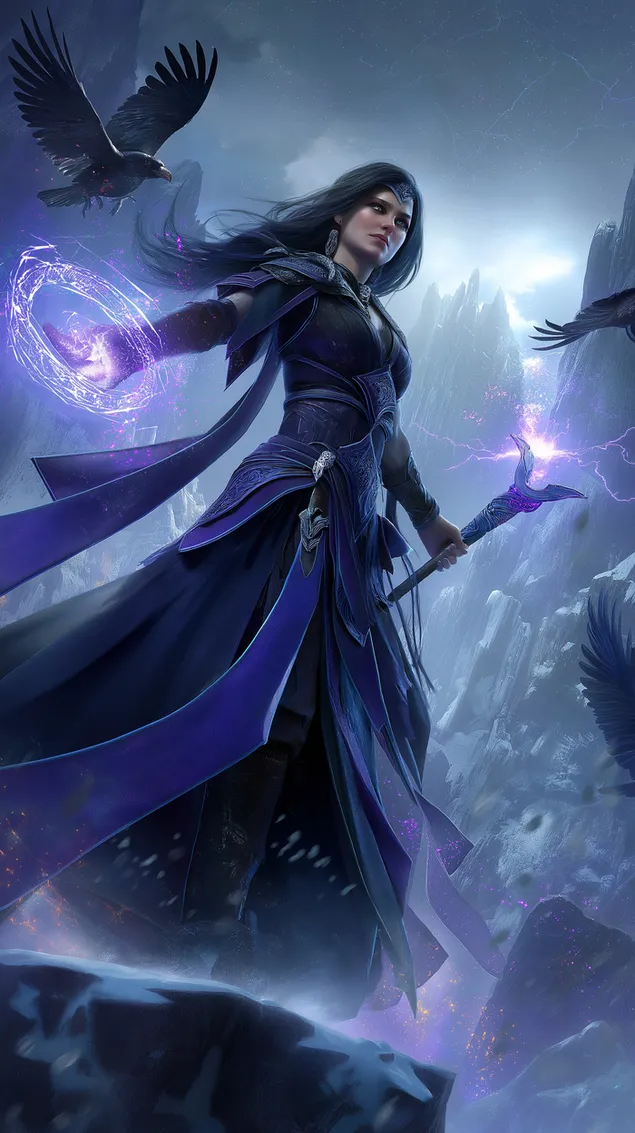 Taustpilt Tippude lummaja: salapärast jõudu omav nõid HD