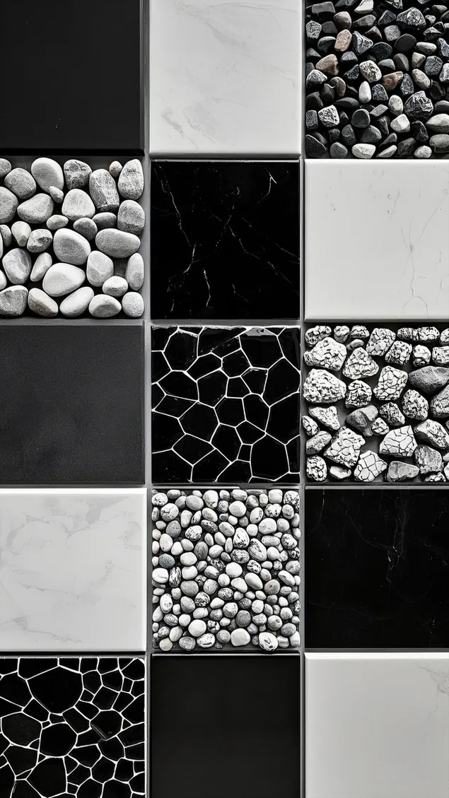 engageierend raster vu gemeschte faarftein vu quadratesche plattercher an texturen eroflueden