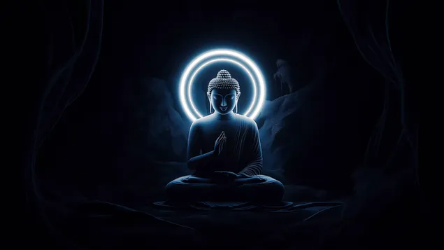 Opklärung: Här Buddha 2K Tapeten