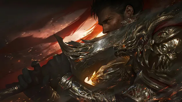 Epiese Goue Ridder 4K muurpapier