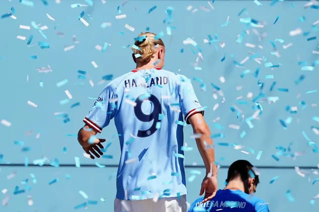 Erling Braut Haaland Manchester City confetti download