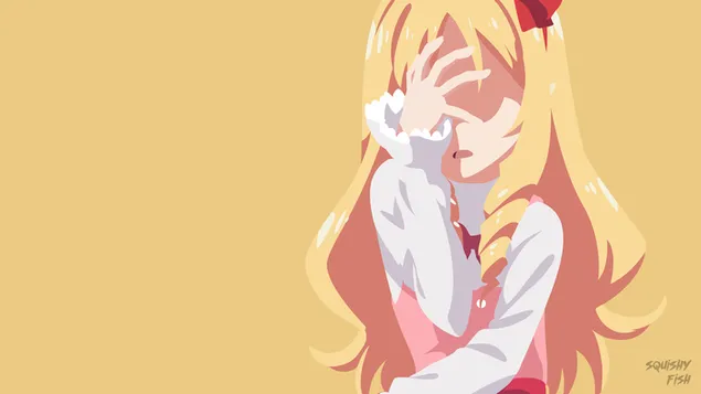 Eromanga Sensei - Elf Yamada (Minimalistički) 2K pozadina