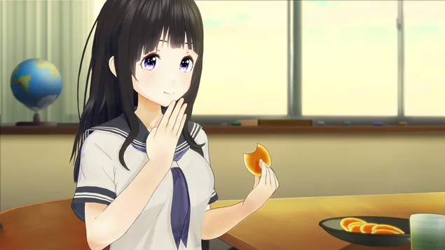 Eru Chitanda - Hyouka 4K bakgrund