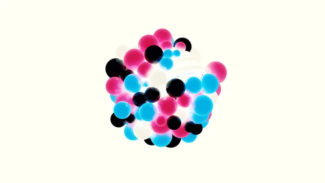 Esfera de bolas multicolor