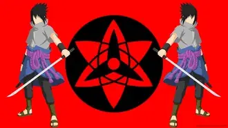Eterno mangekyou sharingan olhos de sasuke 4K papel de parede