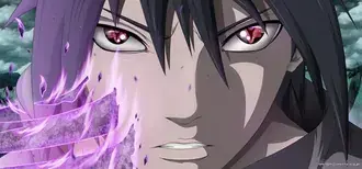 Eterno mangekyou sharingan sasuke 2K papel de parede