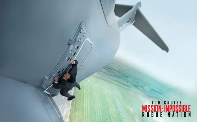 Ethan Hunt hänkt am Fliger 2K Tapeten