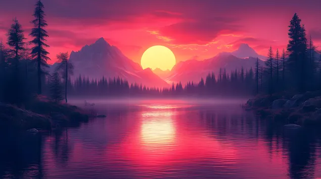 Agimi Ethereal: Majat rrezatuese dhe Ujërat e Qetë në Harmoninë 2K sfond