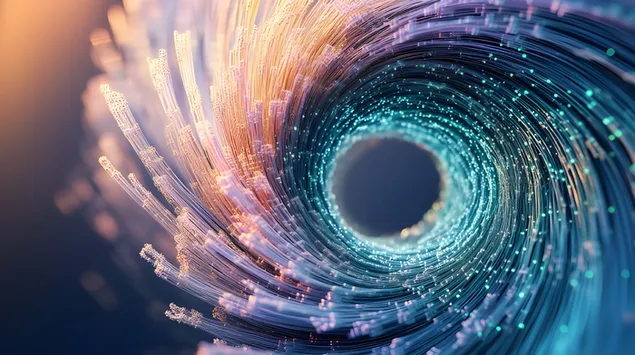 Motifs éthérés : la mystique d'une spirale rayonnante 4K fond d'écran