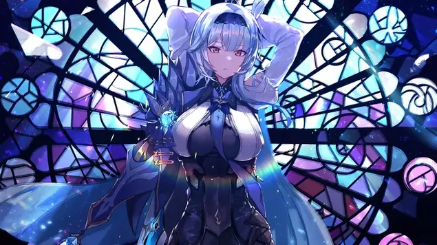 “Eula”闪烁的烛光 - Genshin Impact（动漫视频游戏） 4K 壁纸