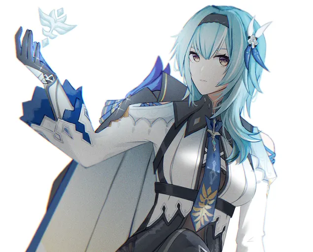 尤拉蓝色长发| 原神冲击 HD 壁纸