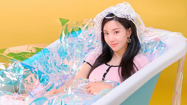 อึนบีใน MV Shoot 'Oneiric Diary' (2020) จาก IZ*ONE [K-Pop Band] 4K วอลเปเปอร์