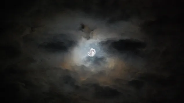 Evening Dark Moon 4K wallpaper download