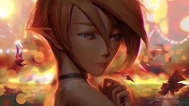 Вечер на светлините HD тапет