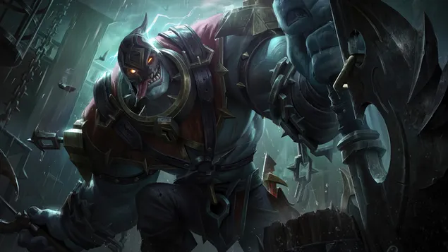 刽子手'博士。Mundo 的更新 Splash Art - 英雄联盟 (LOL) 8K 壁纸