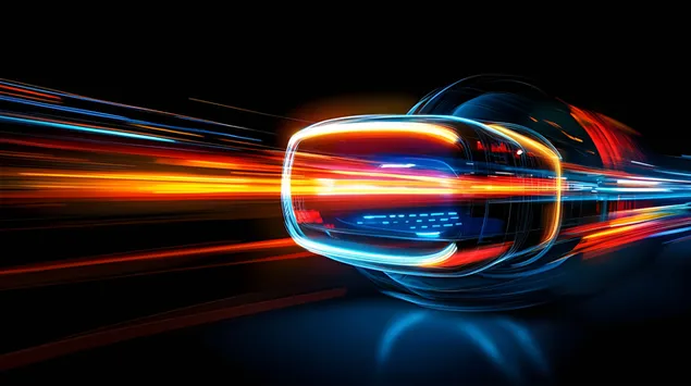 Изследване на дигиталния свят: Изживяване с осветена виртуална реалност 8K тапет