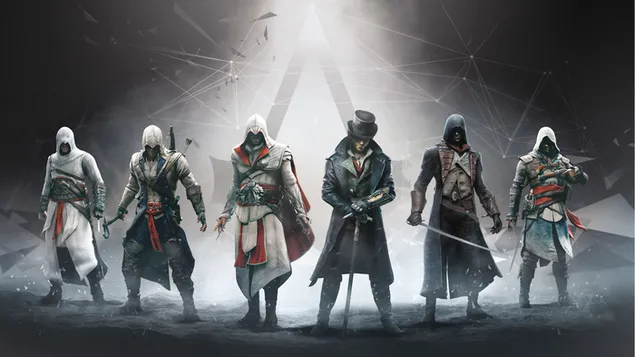 Ezio, Arno Dorian, Altair, Connor, Edwar Kenway, Jacob Frye unduhan