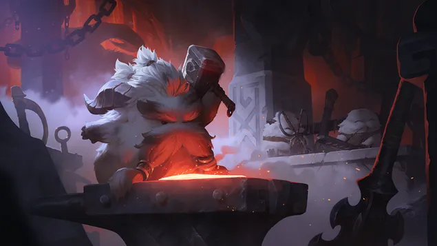 传说中的“Poro”（符文之地传奇）-英雄联盟（LOL） 4K 壁纸