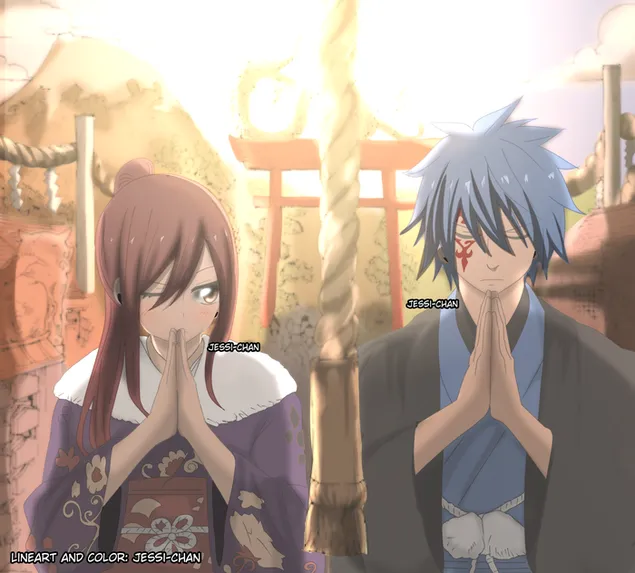 פיירי טייל - ארזה סקרלט וג'לל פרננדס 2K טפט