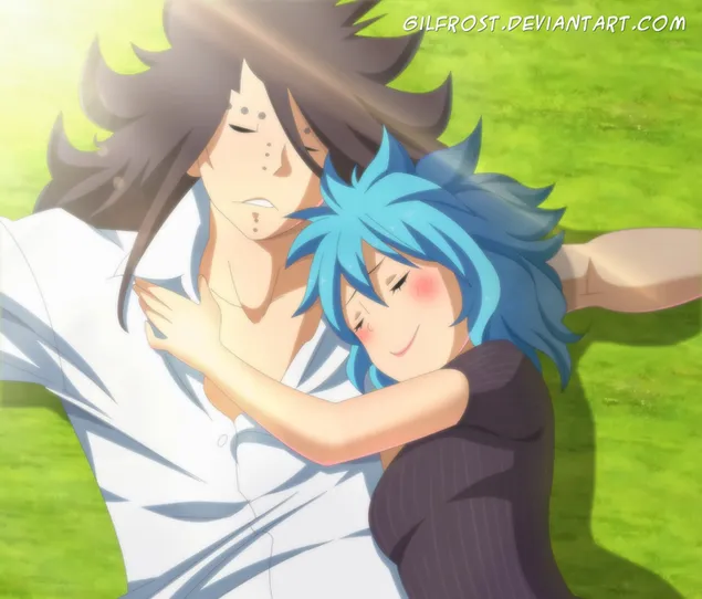 פיירי טייל - Gajeel & Levy HD טפט