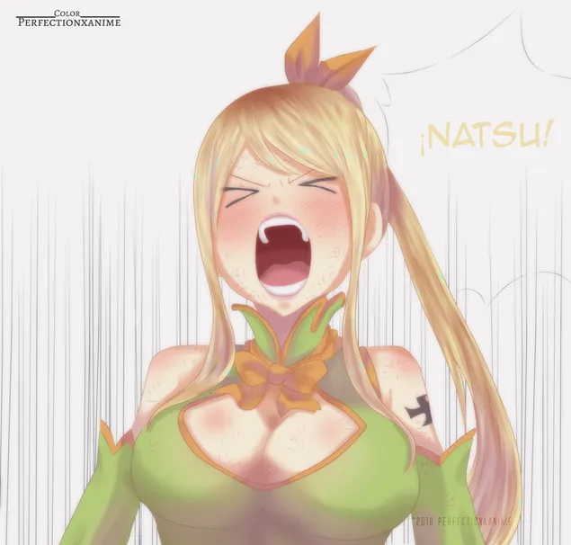 פיירי טייל - לוסי הארטפיליה (לבוש כוכבים) 2K טפט