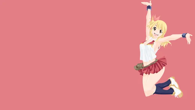 妖精的尾巴-露西 Heartfilia （矢量） 4K 壁纸