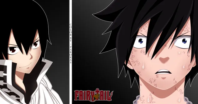 Fairy Tail - Zeref Dragneel et Gray Fullbuster 2K fond d'écran