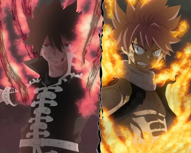 Sprookjesstaart - Zeref & Natsu HD achtergrond