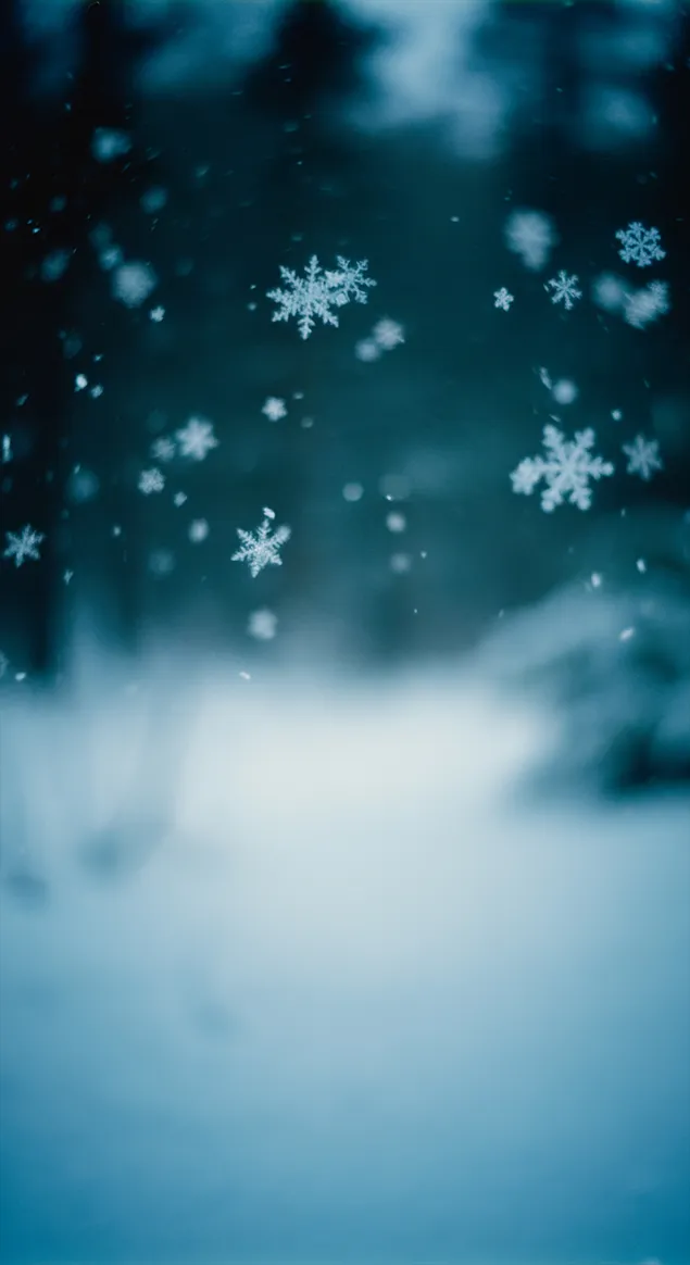 Pahuljice koje padaju HD pozadina