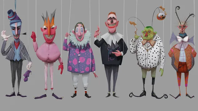 אנסמבל בובות פנטסטי 2K טפט