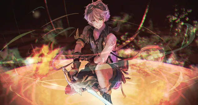 muat turun lelaki anime fantasi aether | kesan genshin