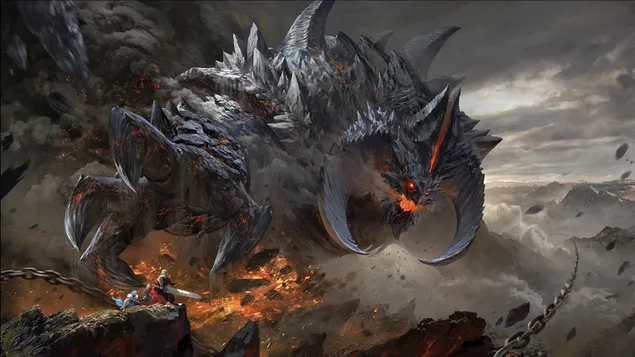 fantasy battle dragon daawnohld