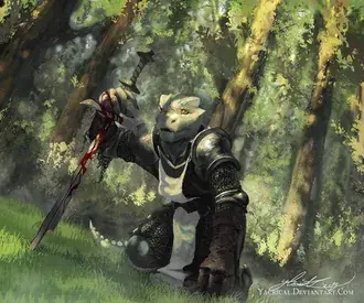 Fantasy Stwór Argonian 2K tapeta