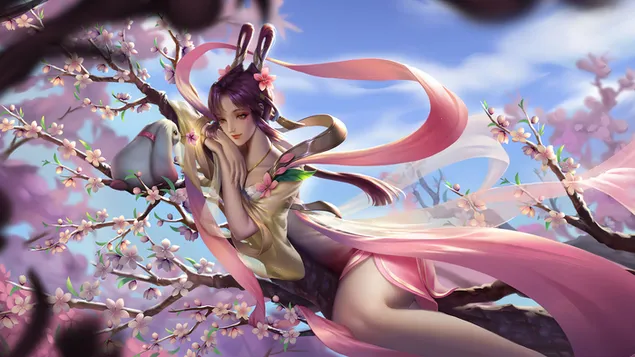 Фантаси Гирл Арт 4K позадина