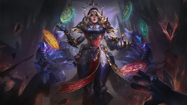 Fantasy Girl Battle Priest 4K тапет