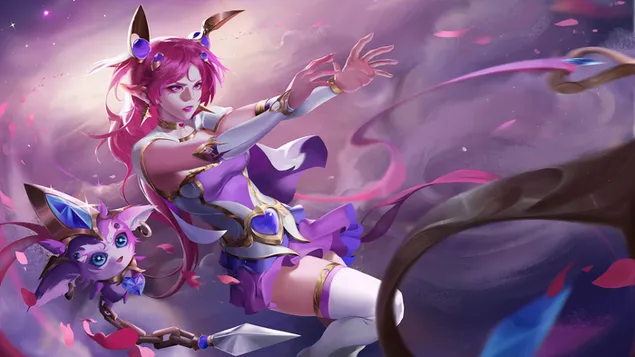 Фантаси Гирл Беаутфул Арт 4K позадина