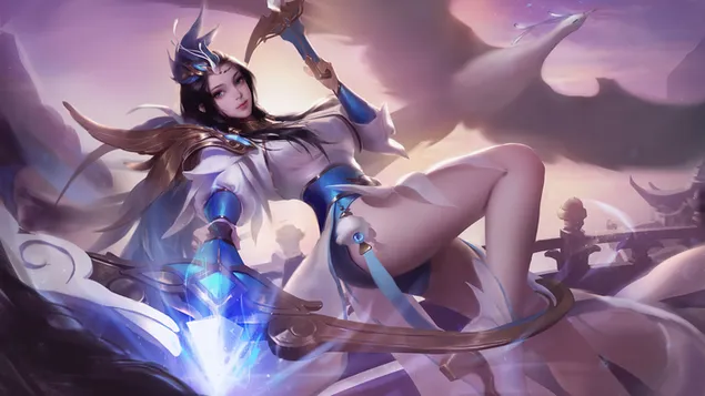 Фантаси Гирл Беаутифул Арт 4K позадина