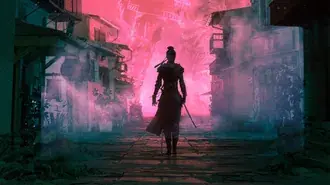 Tapeta Fantasy Warrior Girl Art 4K