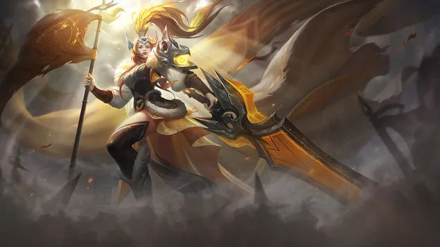 Tapeta Dívčí meč Fantasy Warrior 4K