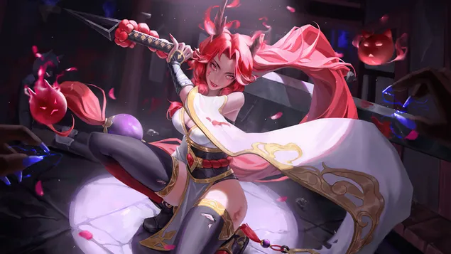 剣を使ったファンタジー戦士の少女