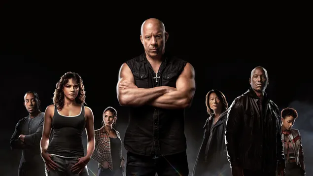 Fast X Vin Diesel cast 4K baggrundsbillede