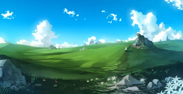 Likimas/Didysis ordinas – Artoria Pendragon & Merlin 2K ekrano užsklanda