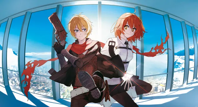 Fate/Grand Order - Billy The Kid & Ritsuka Fujimaru کاغذدیواری  2K