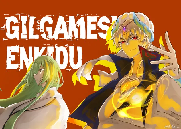 Fate/Grand Order - Enkidu & Gilgamesh HD wallpaper
