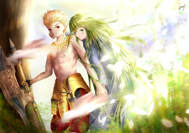 Fate/Grand Order - گیلگمش و انکیدو کاغذدیواری  2K