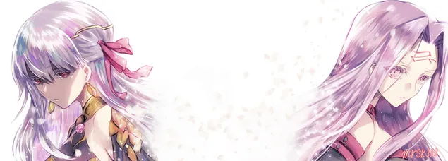 Fate/Grand Order - 間桐櫻 & 騎士 2K 壁紙