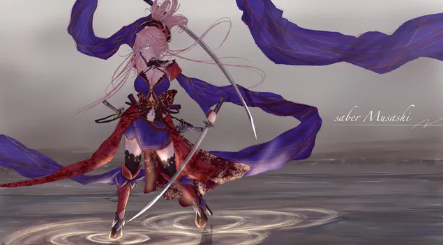 גורל/סדר גדול - מיאמוטו מוסאשי סבר 4K טפט