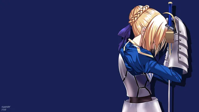 Fate Stay Night - Artoria Pendragon (Saber) کاغذدیواری  4K