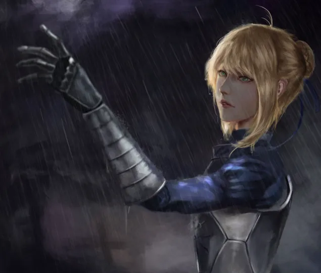 Fate/Zero - อาร์ทอเรีย เพนดรากอน (เซเบอร์) 2K วอลเปเปอร์