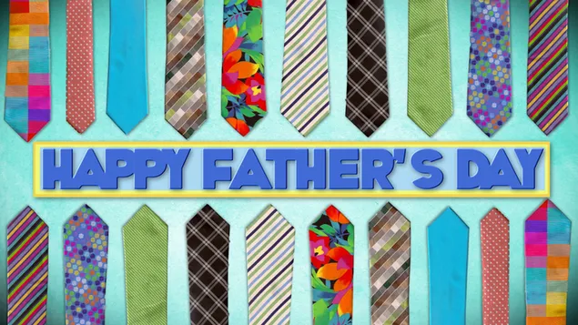 Der Vatertag - bunte Krawatte
